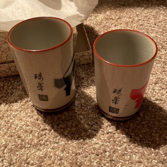 His and Her’s Japanese Tea cups - Picture 2 of 5